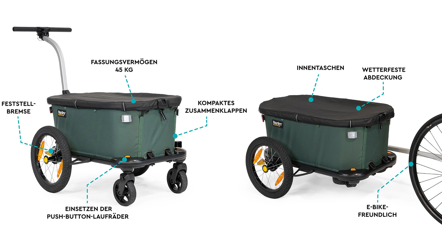 Burley HOPPER Transportanhänger – Bild 12